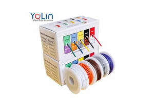High Temperature Resistant 16 AWG 300V Silicone Flexible DIY Tinned Copper Wire Cable Terminal Electronics Harness