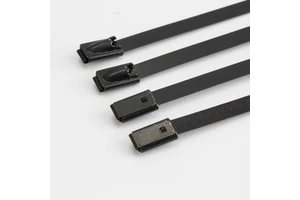 250mm Long Stainless Steel Naked Ladder Style Heat Resisting For CE ROHS Certified Industrial Use Cable Tie Single Barb Lock