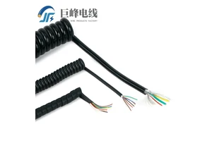 Factory Direct Supply Of 26AWG Spring cables 7 Cores,TPU Spring Including For Communication Signal Transmission