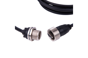 Waterproof Plastic 1.4 4K Cable and Panel Mount Connector