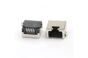 Mid Mount 8.8MM RJ45 Female Connector DIP Type H=9.9MM RJ45 Ethernet Socket Connector