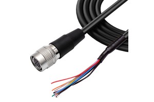 Custom HR10A-10P-12S 12 Pin Shielded Trigger Line Cable Compatible With GigE Basler Camera 12pin Hirose Compatible Wire Harness