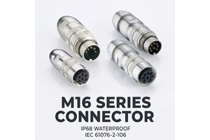 Custom M16 DIN Wire Harness Solution 3-14 Pole IP68 Metal Connector 300V 5A PUR PVC Cable Assembly 20 Years Engineering Design