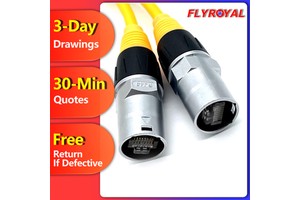 Custom RJ45 Waterproof Plug Metal Connector Male Ethernet RJ45 Waterproof Cable Network Extension Cables