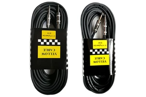 10 Foot Black Straight Twisted Pair Instrument Cable Electric Guitar/Bass Keyboard 1/4 Inch Stereo Connector 1080p Resolution