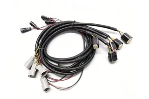 Pre-Assembled Waterproof Auto Wire Harness Assembly, Corrugated Loom Protection Cable for Off-Road Racing Commercial Vehicle
