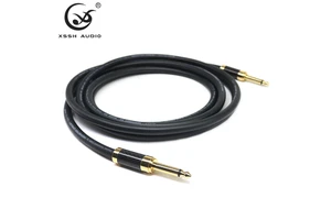 YIVO XSSH Audio HIFI 6ft Straight Instrument Bass Amp Cord Music Guitar Cable for Electric Bass Headphone Cable Mono Plug