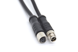 Waterproof Assembled M12 Male Female Shielded Cable IP67 Rated 12V/24V Connector Harness For LED Outdoor Inground Mac... IATF 16