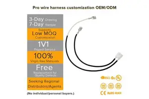 High-Temperature Silicone/PBT Wiring Harness Flexible Cable for Home Appliance Electric Kettle Heater Computer Motorcycle