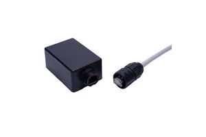 Outdoor Shielded Cat5e RJ45 Connector IP67 Push-Lock Locking System 1 Gbps 8-core Gold-Plated Contacts Panel Mount