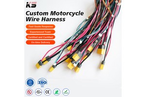 Custom Motorcycle Wire Harness Universal Fit Anti Vibration Durable Pvc Insulated Engine Control Wiring Loom Replacement Parts