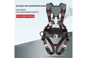 Industrial Rescue-Ready Harness with Integrated First Aid Pack for Engineering Protection
