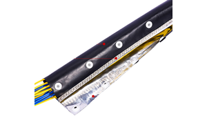 High Temperature Resistant Cable Sleeve Stainless Steel Buckle Aluminum Foil Shield for Automotive Wiring Harness Protection