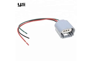 Factory Supply H4 Ceramic Headlight Socket Wire Harness Cable 3 Pin High Temp Plug Connector Rubber Electronic/Computer Car
