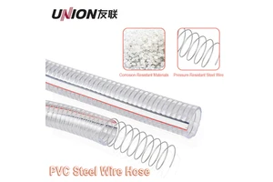 Wholesale Durable PVC Steel Wire Hose for Industrial Conveying Oil Powder Heat Resistant Four Seasons Use