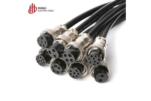 GX16GX16 Aviation Plug 2/3/4/5 Pin Male Female Connector 1M Cable Socket Waterproof Circular Connector