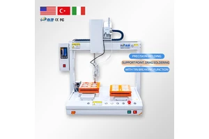 Double Head LED Light USB Charging Welding Robot New Condition Harness Machine Soldering Cable Machine with Head Connector