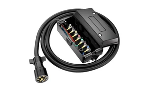 7way Cords With Conjunction Box Trailer Accessories Easy Installation for Trailer Camper Use