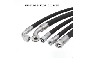 Manufacturer Customized High Pressure Resistant Steel Wire Reinforced Hydraulic Hose Assembly for Oil Pipes Model