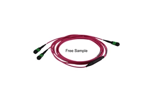 3.0mm 8F MPO/APC Branch Jumper Cable | 1x2MPO Pre-terminated Indoor Fiber Optic Assembly for Data Center | Patch Cord
