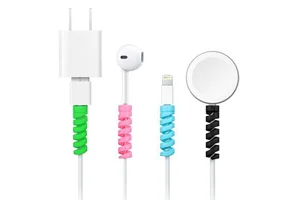 Assorted Colors Flexible Charger Cable Protector Spiral