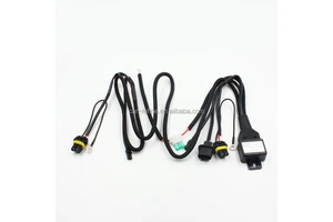 Universal Car Auto Xenon HID Headlight Wire Harness H4 H13 9004 9007 9005 9006 H11 H7 HID Relay Harness Wiring Cables