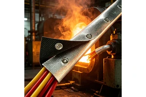 Steel Buckle Wear-resistant High-temperature Resistant Heat Insulation Wire Sleeve for Cable protection