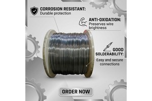 Soft Tinned Copper Wire 0.08mm 0.2mm 0.4mm Good Solderability Anti-oxidation Cutting JIS/ASTM Standard Electronic Harness
