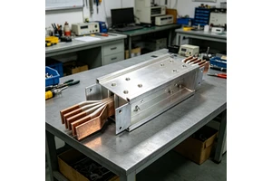 Industrial Low Voltage Compact Busway 1600A-4000A Aluminum Housing Copper Wire IP66 Flame Spread Prevention HTMC-I