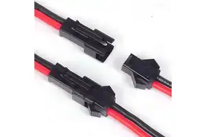 Customized Male Female JST SM 2 Pin Cable Connectors Electric Wiring Harness ISO9001 for PVC Copper for RGB LED Strip
