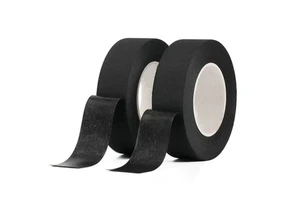 0.25mm PET Cloth Fabric Automotive Wire Harness Wrapped 125 Degree Heat Resistance Custom Black Car No Residue Adhesive Tape