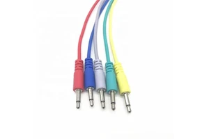 Top Selling Colorful PVC 3.5mm Coaxial Male-Male Spiral Shielding Audio Cable for Eurorack Modular Systems