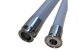 Aohoy Food-Grade Transparent Stainless Steel Wire Braided Reinforced Forged Hose Heat-Resistant High-Pressure Polished Surface