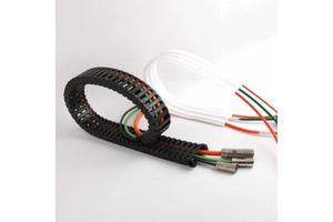 Customized High Flexibility Cable Chain Harness Assembly Aviation Connector PVC/PUR Insulation 8 Million Flexing Life For CNC
