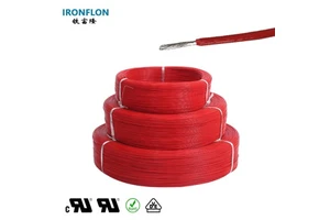 300V Electrical High Temperature FEP Wire Nickel Plated Copper Stranded Automotive Harness Wire UL10518 22AWG