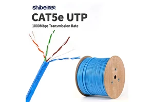 High Quality Blue 305m CAT5e UTP Cable Gigabit LAN Cord 4 Pair Unshielded Network Wire For Router Cat 5e Ethernet Cable
