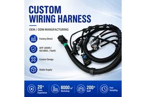 Custom Automotive Wiring Harness OEM ODM Cable Assembly Factory Direct Supply ISO IATF16949 Certified