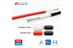Fire Retardant DC Solar Cable H1Z2Z2-K 4mm2 Single Core Solid XLPE Insulation for Photovoltaic Power Systems