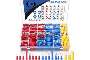 RV1.25 2 3.5 5.5 Electrical Wire Termination RV1.5mm Crimp Copper Round Ring Insulated Terminal Connectors