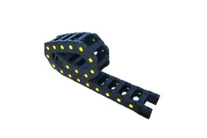 45x75mm Strengthen Wire Cable Towing Chain Flexible Nylon Tank Drag Chain for Cnc Router Machine