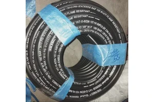 Flexible Concrete Delivery Rubber Hose Pipe 1800 PSI 5 Inch Bore 3m to 6m Length Heavy Duty Build