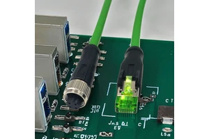 HZSD Industrial Automotive M12 D Code 4-Pin RJ45 Cat5e Profinet Ethernet IP67 Waterproof PUR Drag Chain DIN Type Male/Female