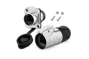 Cnlinko LP16 RJ45 Connector IP68 Waterproof Gigabit Ethernet Network Aviation Plug Socket Original Stock For System Automation