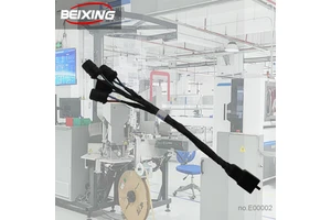 Custom BeiXing Automotive Electrical Wiring Harness E00002 Bare Copper Conductor PVC Insulation 12V IP66 Adapter for Automobiles