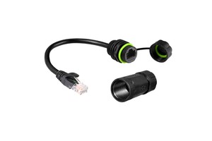 YXY Rj45 Ethernet Panel Mount Cable Connector Waterproof Rj45 STP Cable Connector