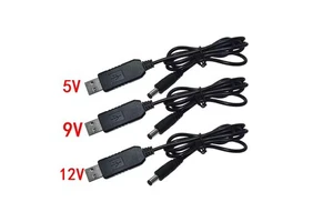 USB Power boost Line DC 5V to DC 9V / 12V Step up Module USB Converter Adapter Cable 2.1x5.5mm Plug USB Cable
