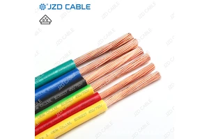 JZD High Quality H07V-R Electric Wire 450/750V Stranded Conductor PVC Insulation Household Building Cable for Electric Wiring