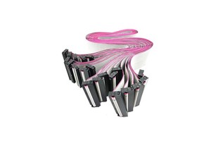 2.54mm 34-Pin IDC Cable 2*17-Pin Flat Ribbon 800mm Long 28AWG Wiring Harness With PVC & PBT Insulation