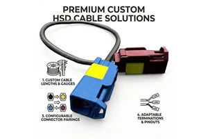 Fakra Wire Harness Automotive R F Cable Assembly Custom Length Connector High-Speed Data Transmission for Car Camera