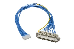 Electrical Harting Industrial Heavy Duty Cable Connector 4/6/10/16/24 Pin Tinned Copper Conductor PVC Insulation High Voltage